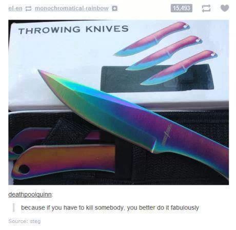 throwing knives - meme