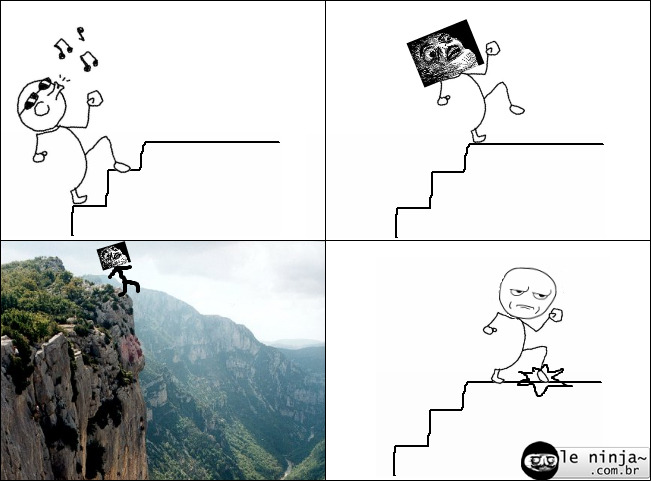 escada mortal - meme