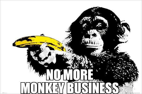 that monkey has gone bananas - meme