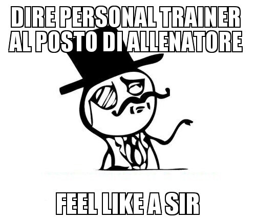 personal trainer - meme
