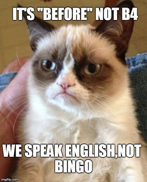 grumpy cat says... - meme