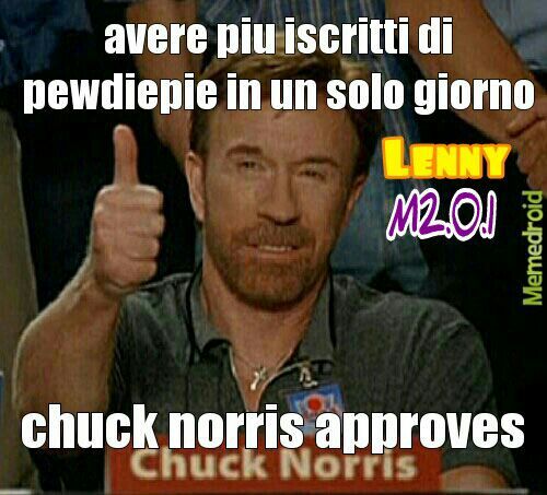 Chuck Norris e Pewdiepie - meme