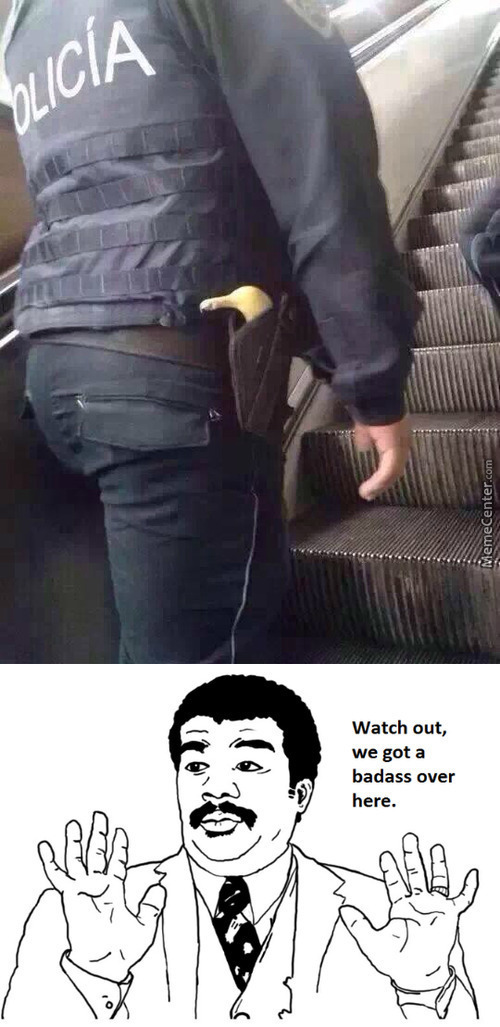 police man of banana lol - meme