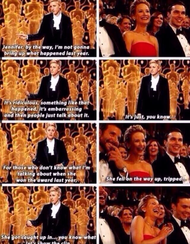 Ellen is the man. Or woman... What ever. She's awesome! - meme