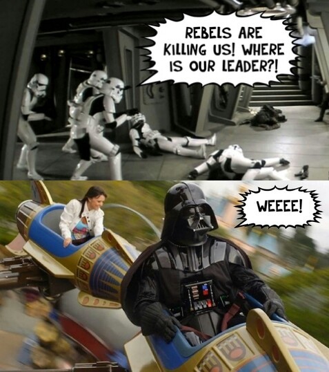 Darth Vader takes a day off - meme