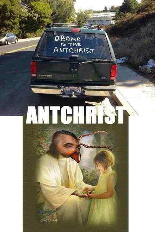 I think they mean antichrist  - meme