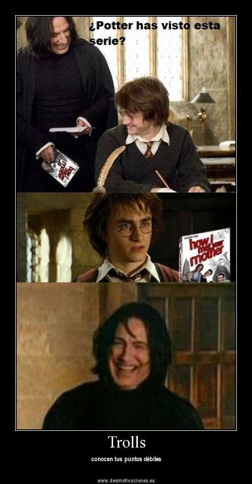 Ese profesor Snape es todo un loquillo... - meme