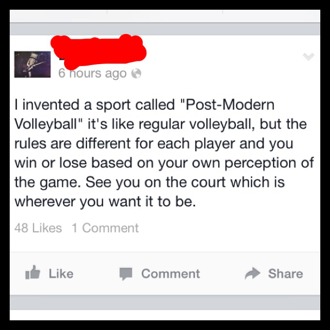 Post-Modern Volleyball  - meme