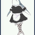 A shark... In a dress...