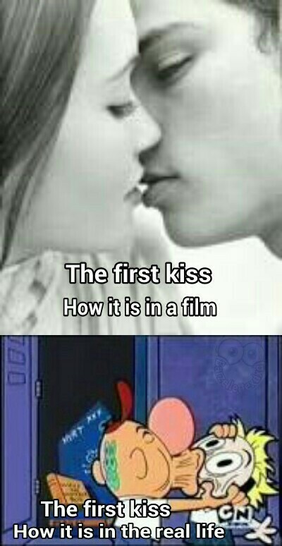the first kiss                            if it is a repost I'm sorry. - meme