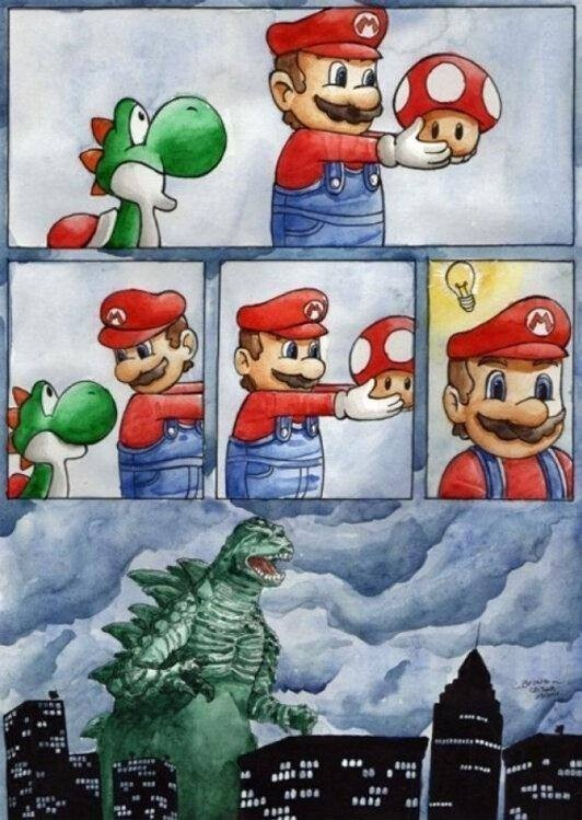 Smart Mario - meme