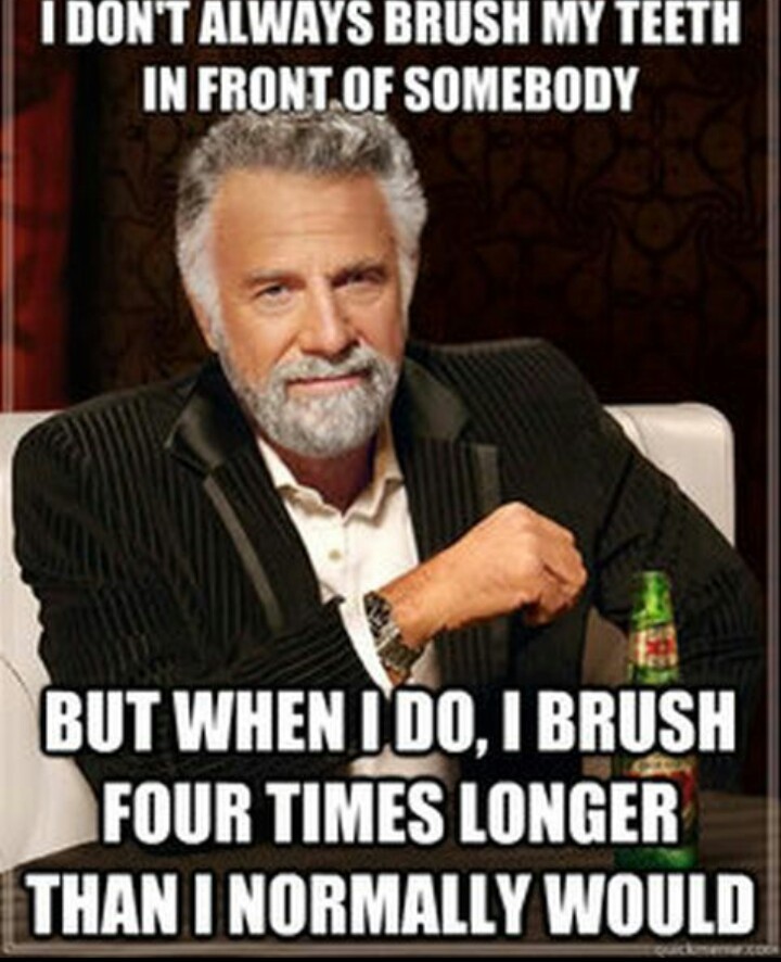 teeth brushing - meme