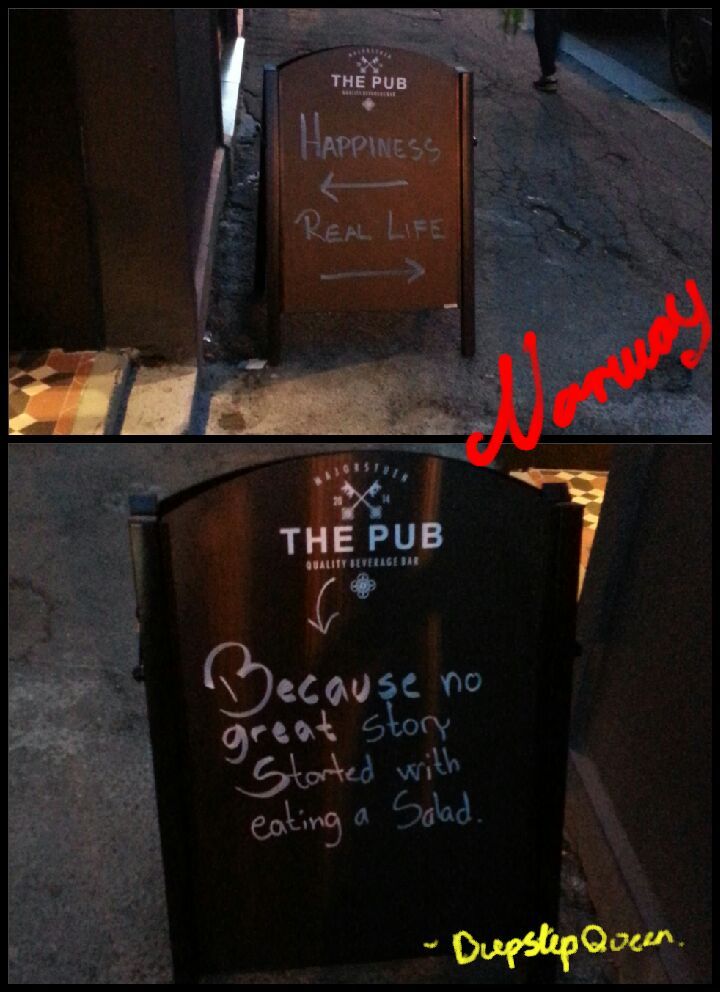 I past by this pub in Oslo. - meme
