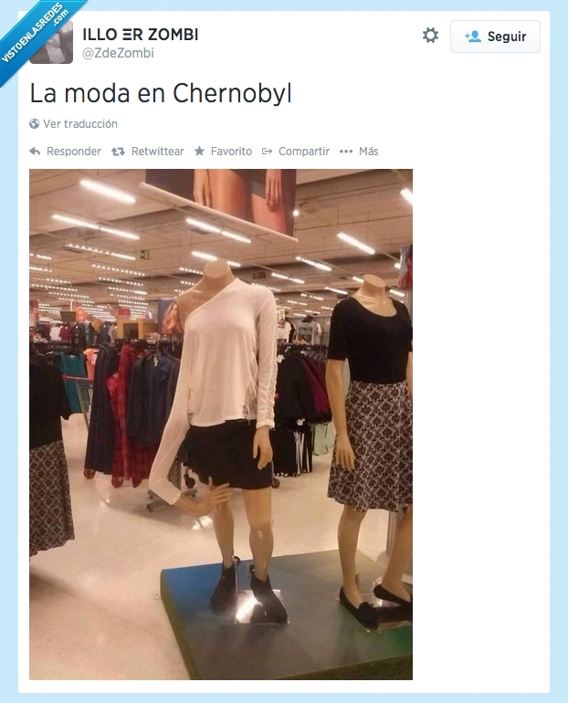 la moda en chernobyl - meme