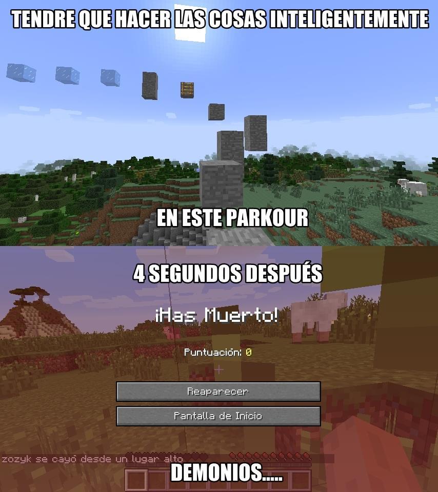 MEMES MINECRAFT #001 - TEM ALGO DE ERRADO COM MEU MINE 