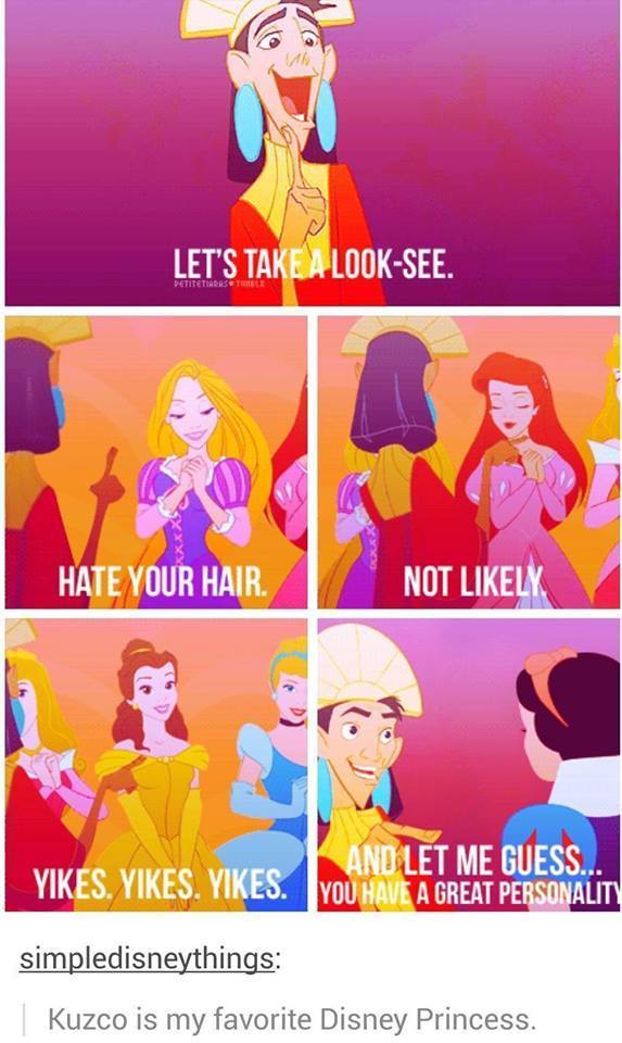 Kuzco is best Disney Princess - meme