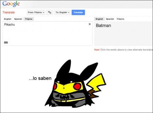 pikachu = batman - meme