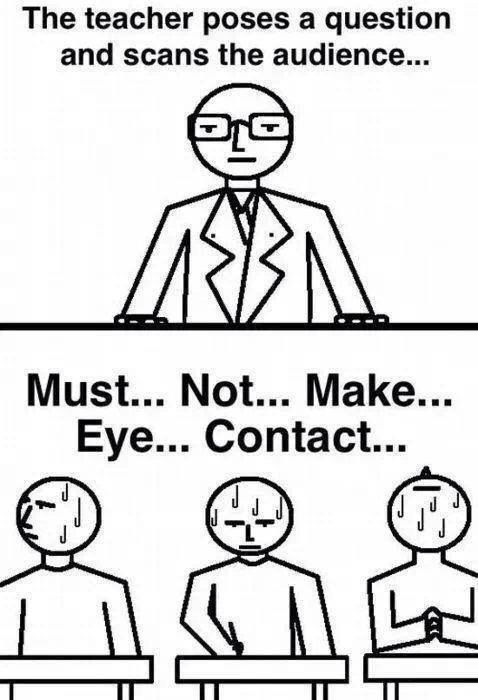 Eye contact  - meme