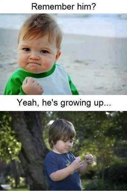 growing up - meme