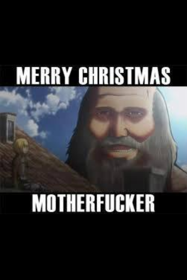 Shingeki y la Navidad  - meme