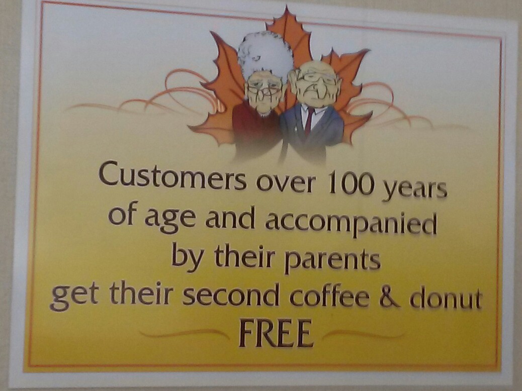 saw this at maple donuts - meme
