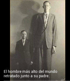 el hombre mas alto del mundo junto a su padre - meme