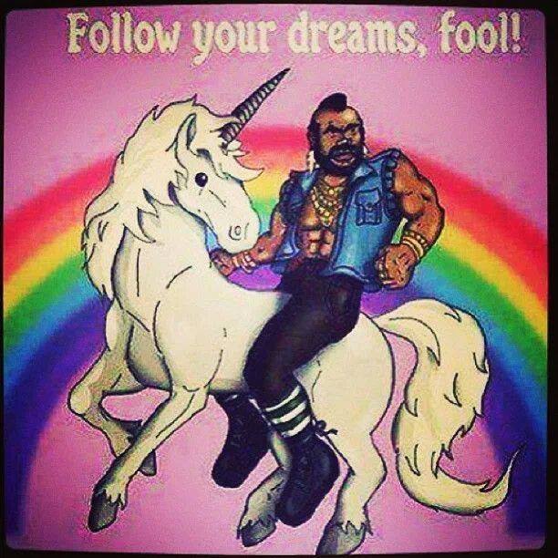I pity the foo.. who does not follow..their dreams - meme