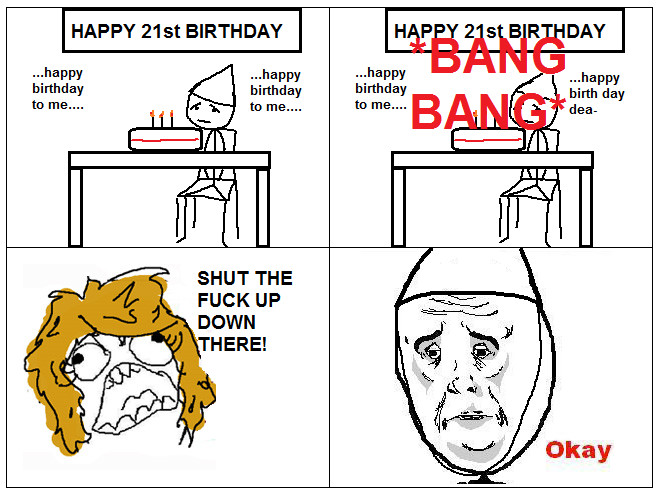Same thing happened to me on my birthday ;_; - meme