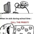 Sick during school