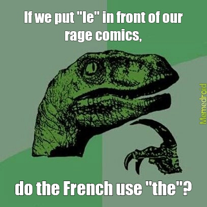 Philosoraptor: Rage Comics - meme