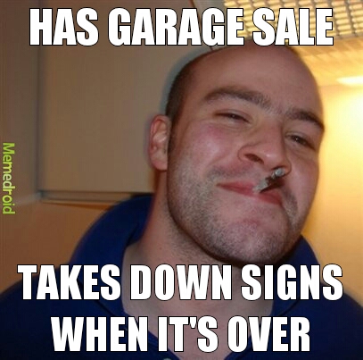 Garage Sale - meme