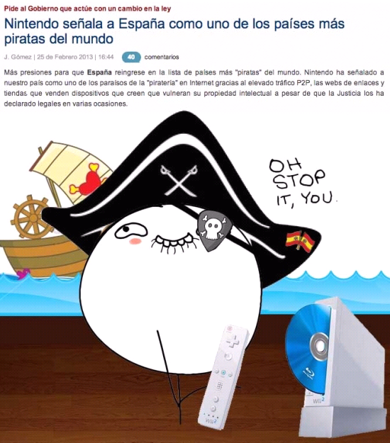 españa el pais mas pirata - meme