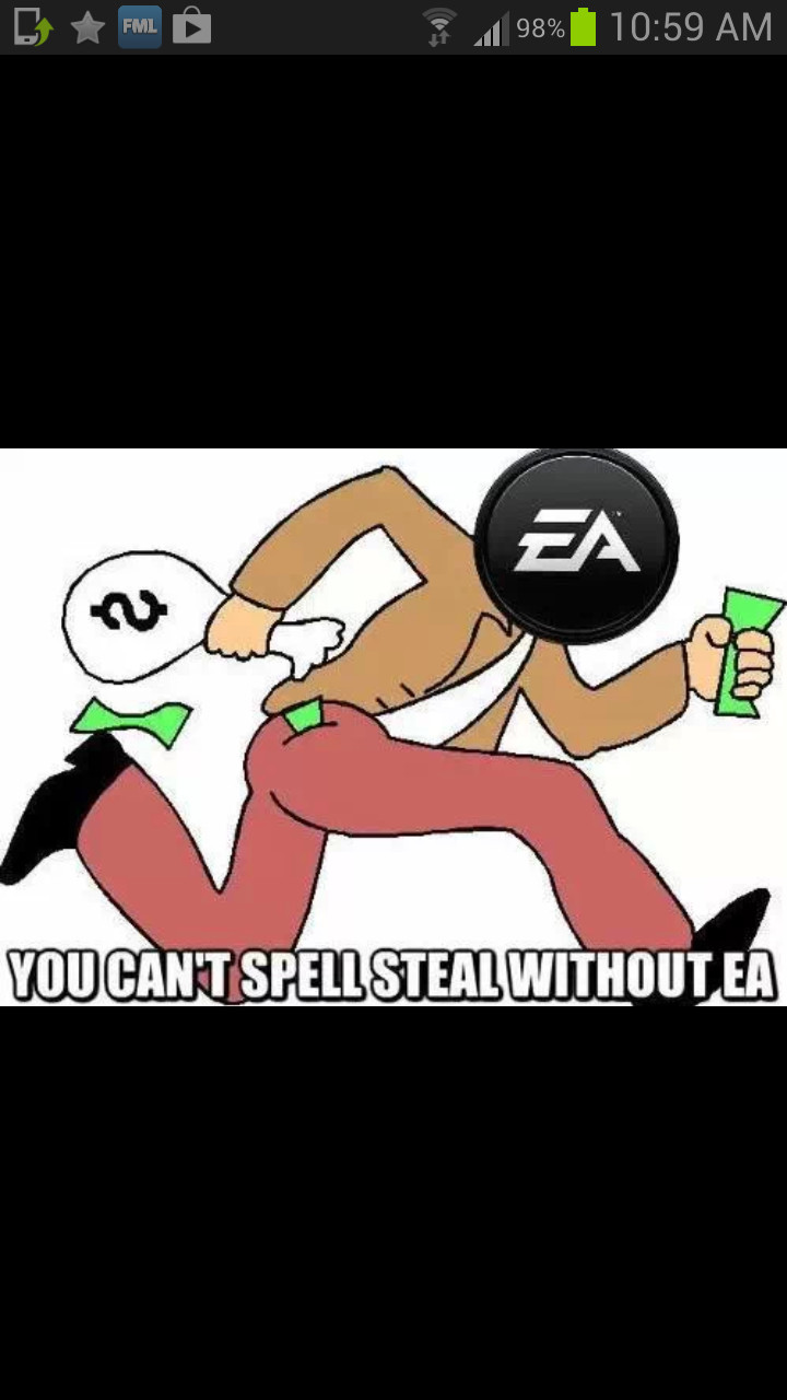 EA=SCUMBAGS - meme