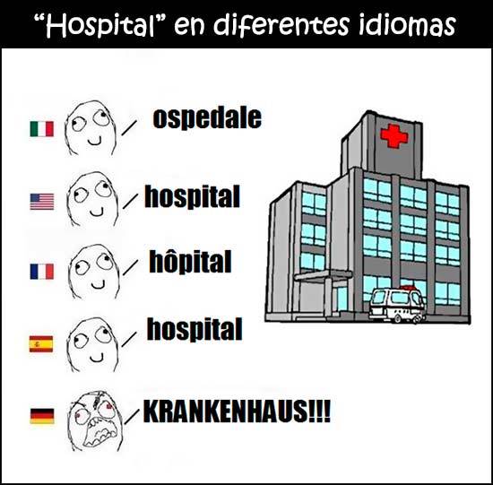 Hospital En diferentes idiomas  - meme