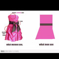 how men vs women see a dress