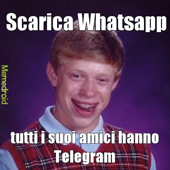 whatsapp v. telegram - meme