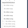 No Villain Song ?