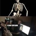 skeleton p*rn