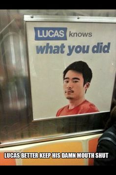 Lucas knows everything! - meme
