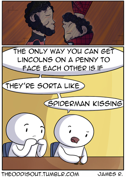 Sorta like Spiderman kissing - meme