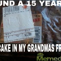 What's the oldest thing in your freezer?