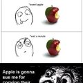 sue me apple