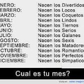 Cual es tu mes??? XD:p