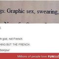 french is a nightmare.