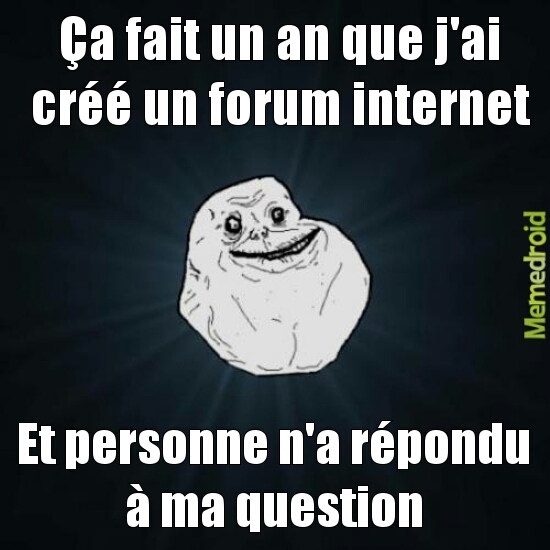 forum internet alone - meme