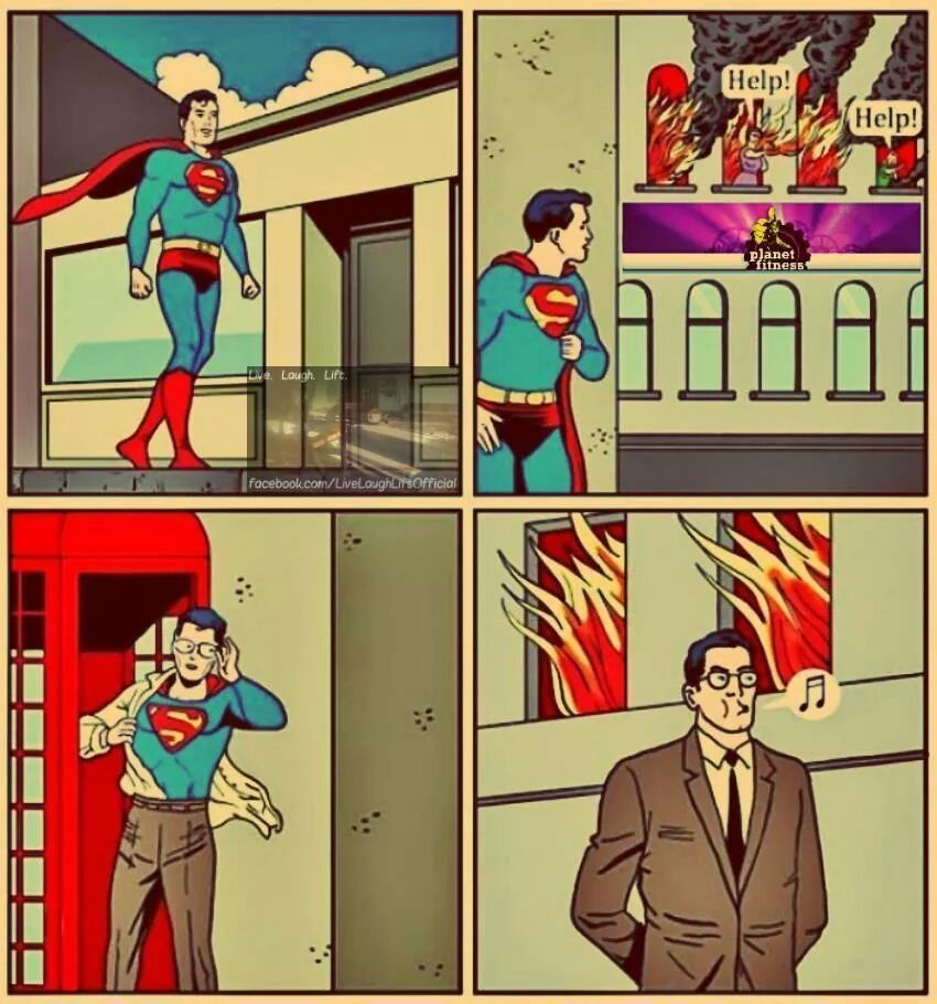 This is what super man thinks of mankind - meme