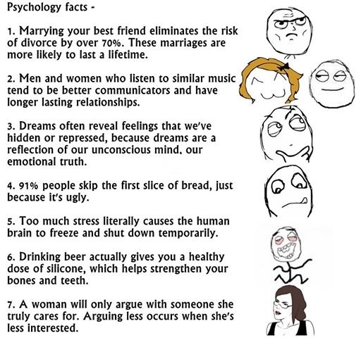 Psychology facts - meme
