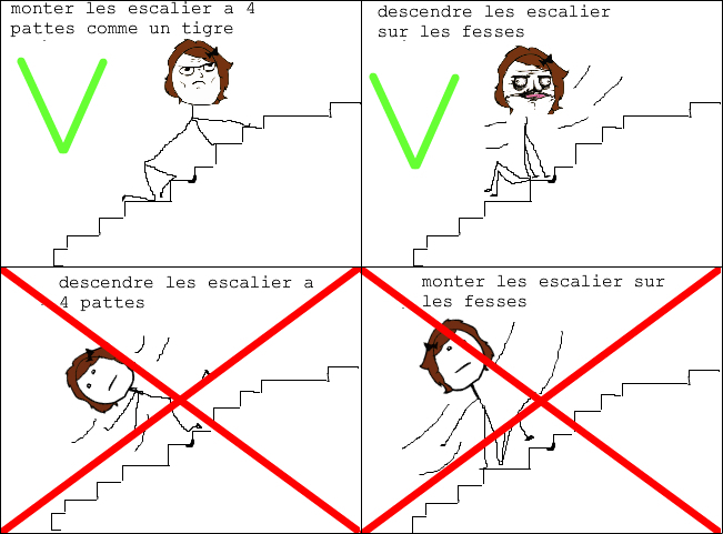 les escaliers --' - meme