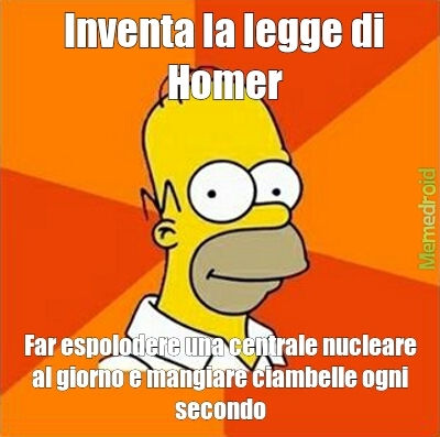 La legge di Homer - meme