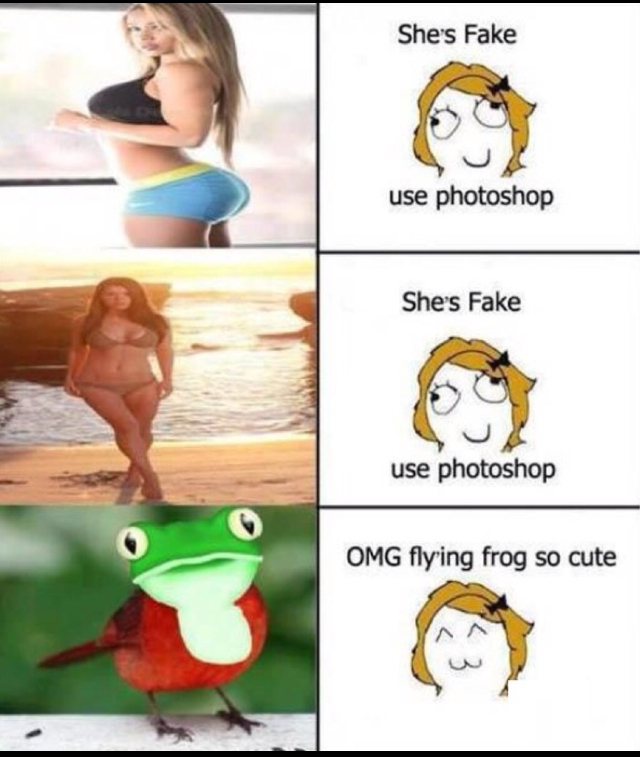 Women and photoshop. - meme